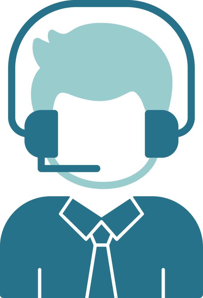 Helpdesk Solid Style EPS Icon vector