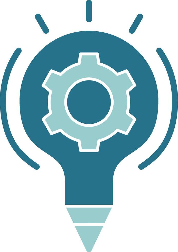 Creativity Solid Style EPS Icon vector