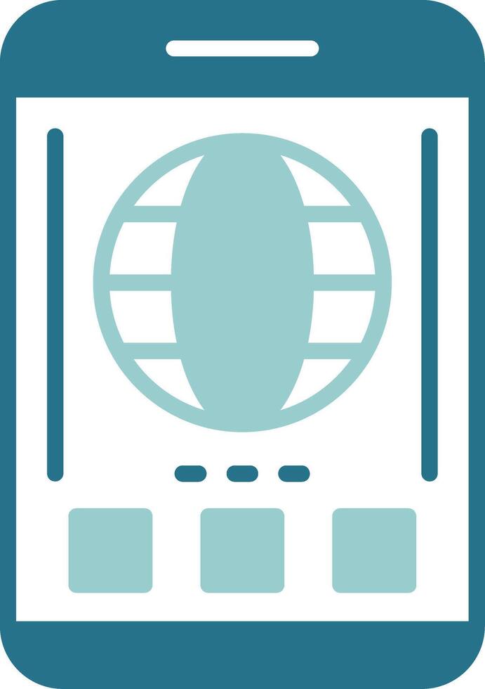 Globe Two Color Sample Icon vector