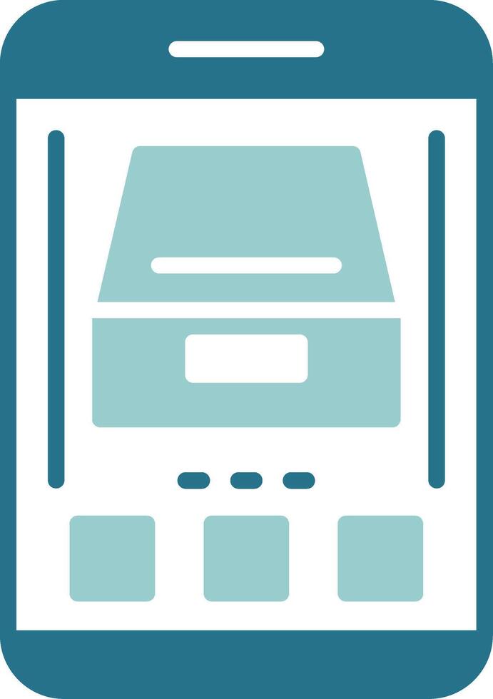Archive Two Color Sample Icon vector