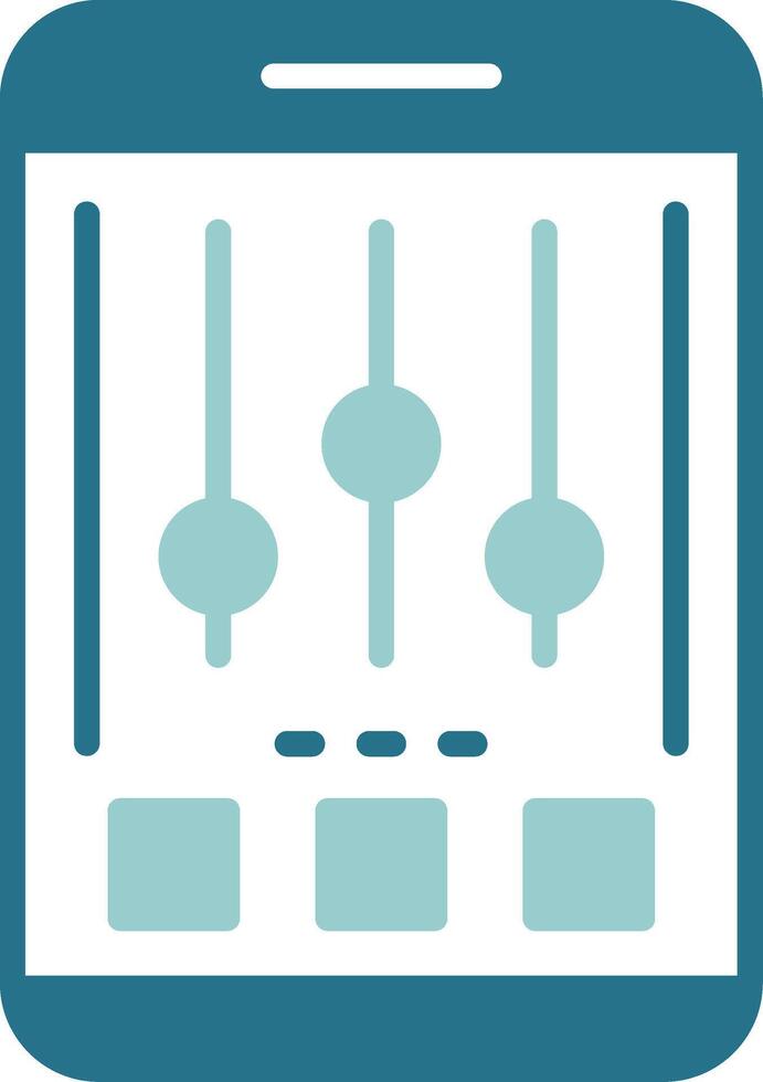 Settings Glyph Sample Icon Design vector