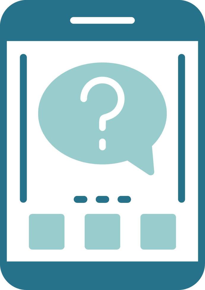 Question Two Color Sample Icon vector