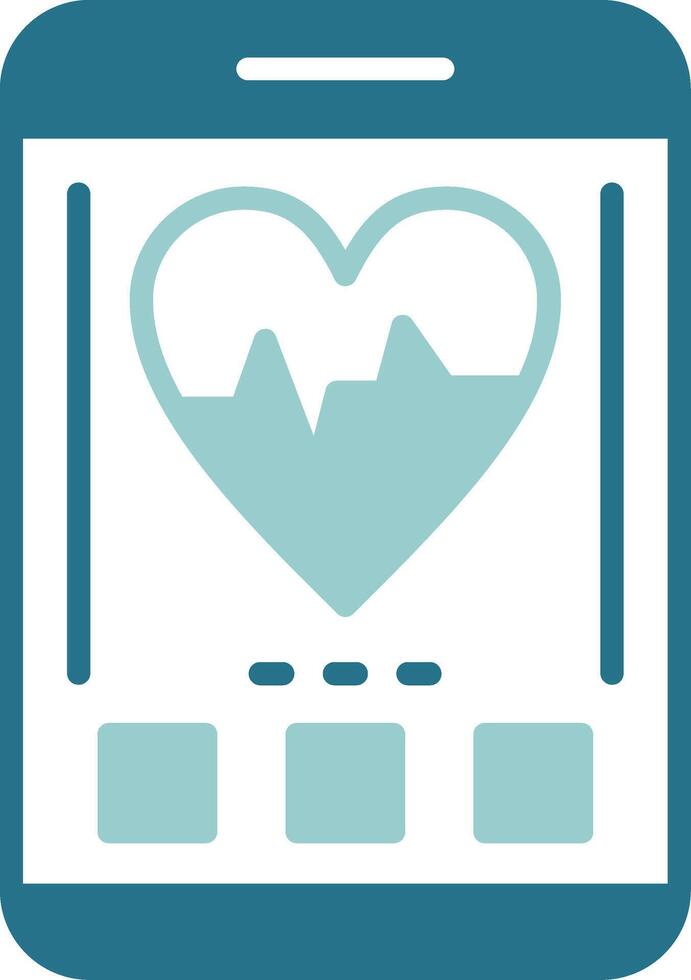 Heartbeat Two Color Sample Icon vector
