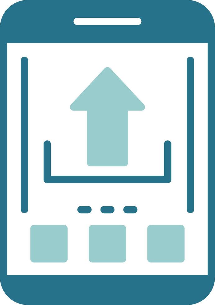 Upload Two Color Sample Icon vector