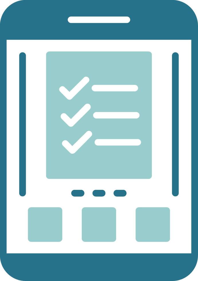 Checklist Two Color Sample Icon vector