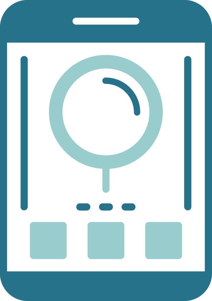 Search Two Color Sample Icon vector