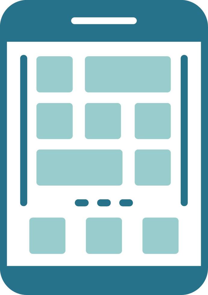 Grid Two Color Sample Icon vector