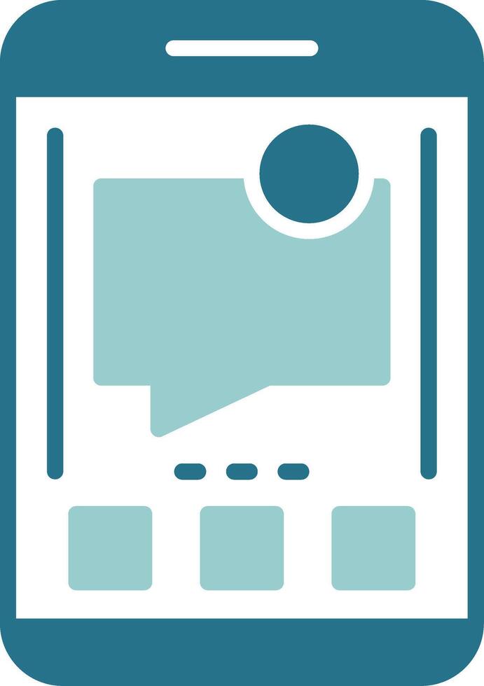 Messages Two Color Sample Icon vector