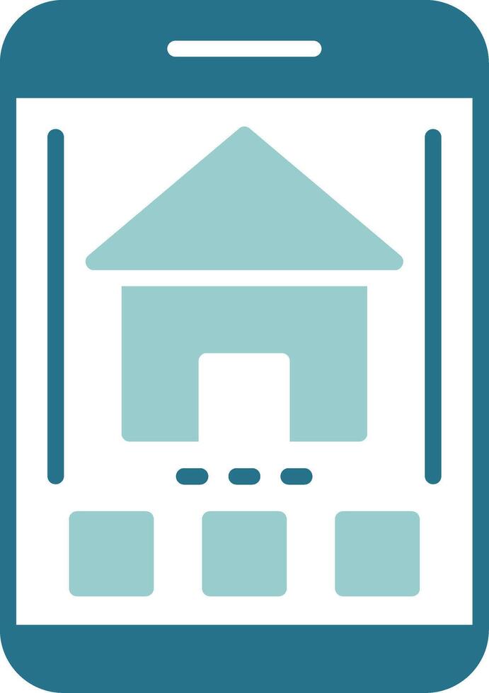 Home Two Color Sample Icon vector