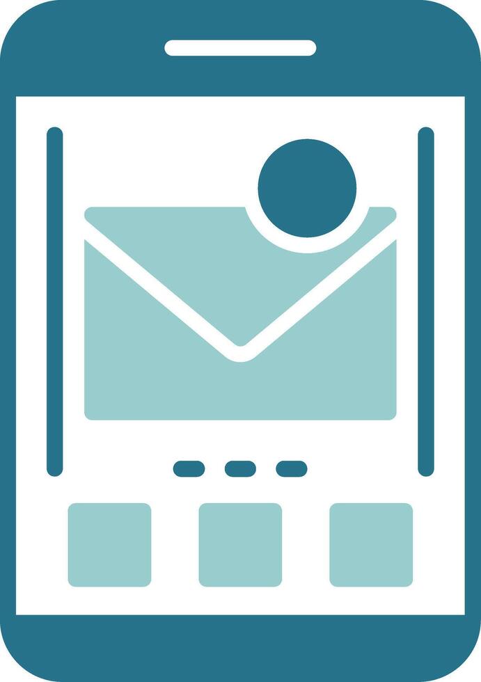 Mail Two Color Sample Icon vector