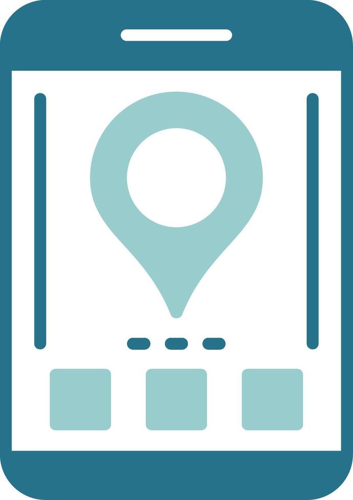 Location Two Color Sample Icon vector