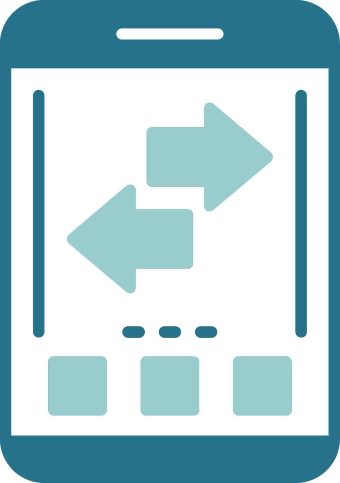 Refresh Glyph Sample Icon Design vector