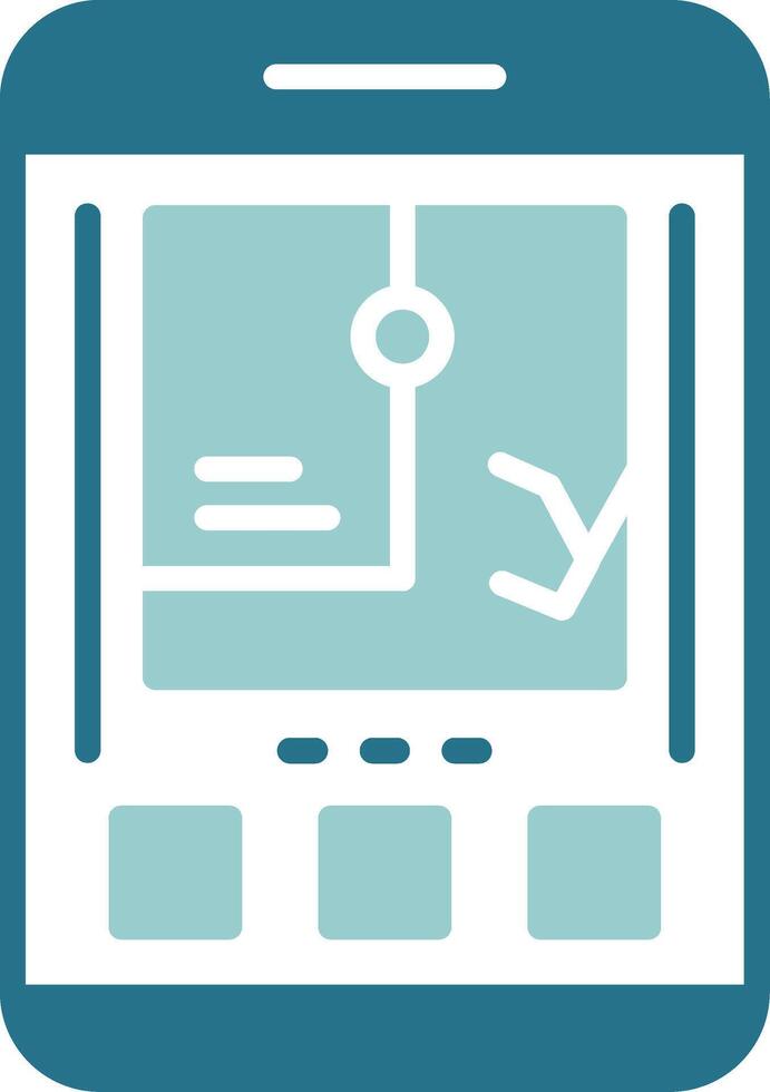 GPS Two Color Sample Icon vector