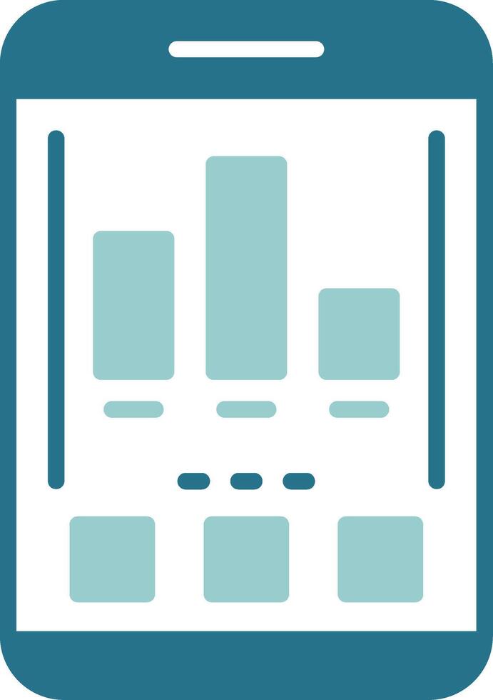 Chart Two Color Sample Icon vector