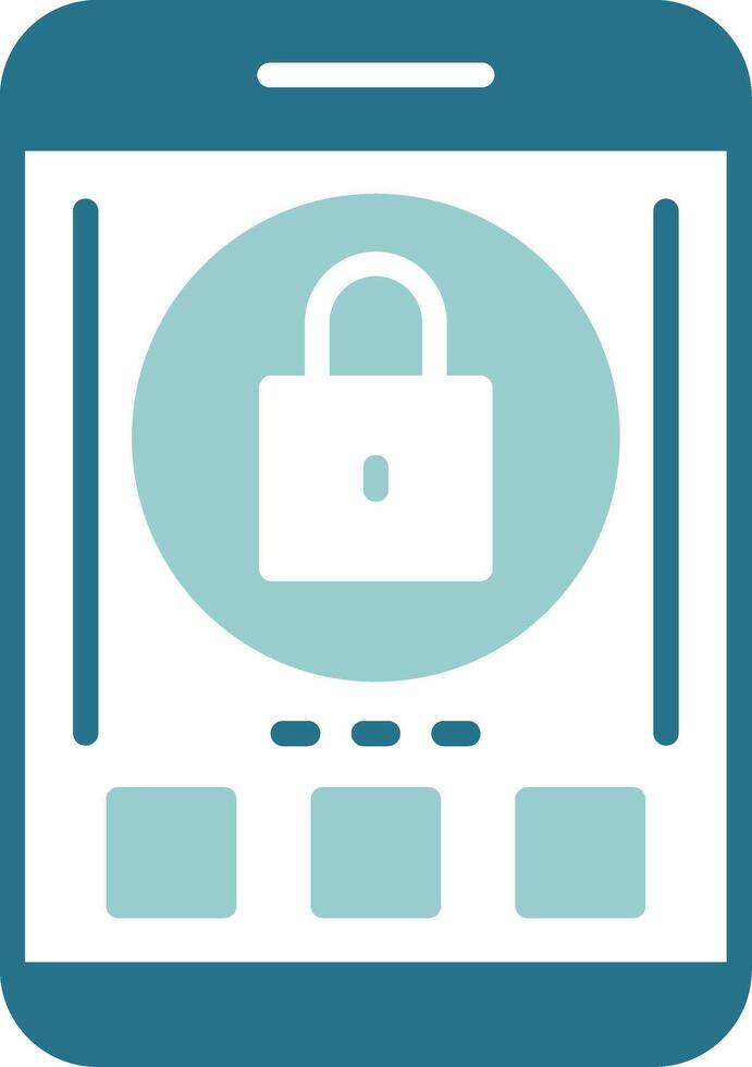 Lock Two Color Sample Icon vector