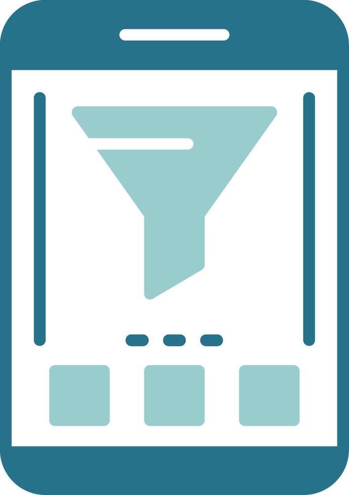 Filter Two Color Sample Icon vector