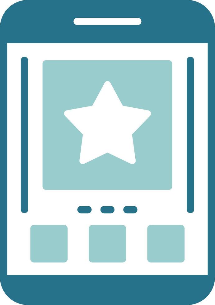 Star Glyph Sample Icon Design vector