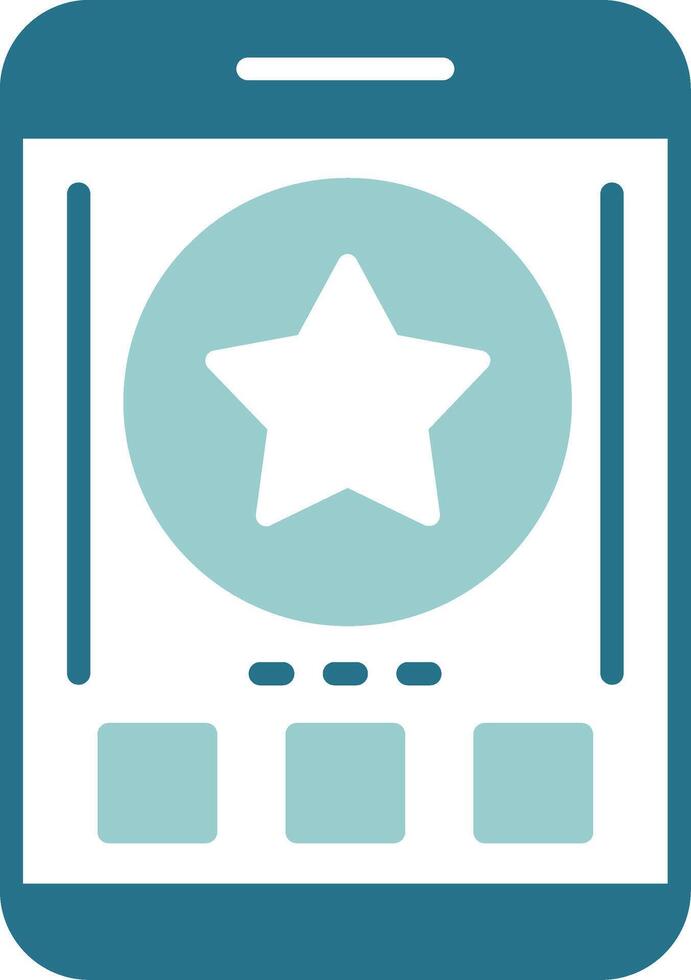 Star Glyph Sample Icon vector