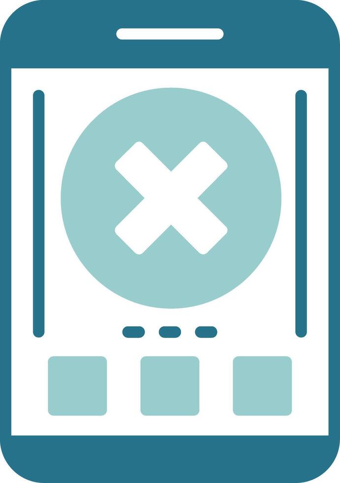 Close Two Color Sample Icon vector