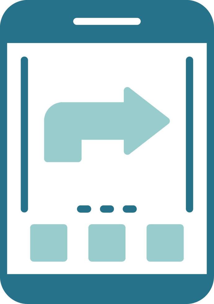 Forward Two Color Sample Icon vector