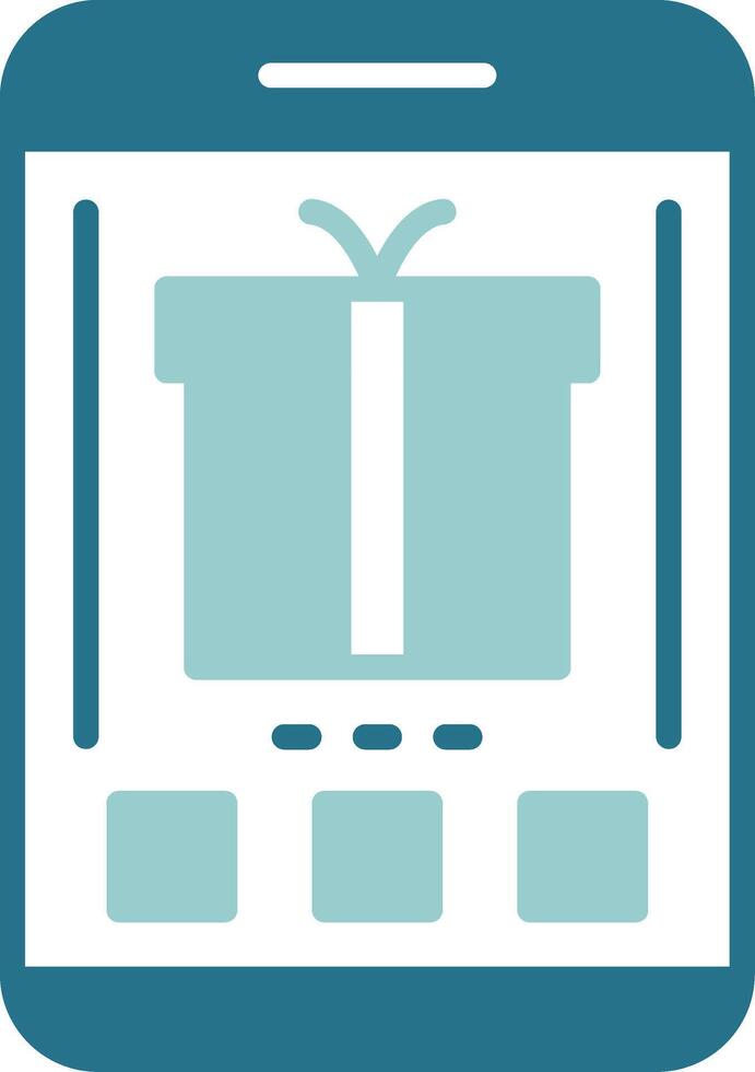 Gift Two Color Sample Icon vector