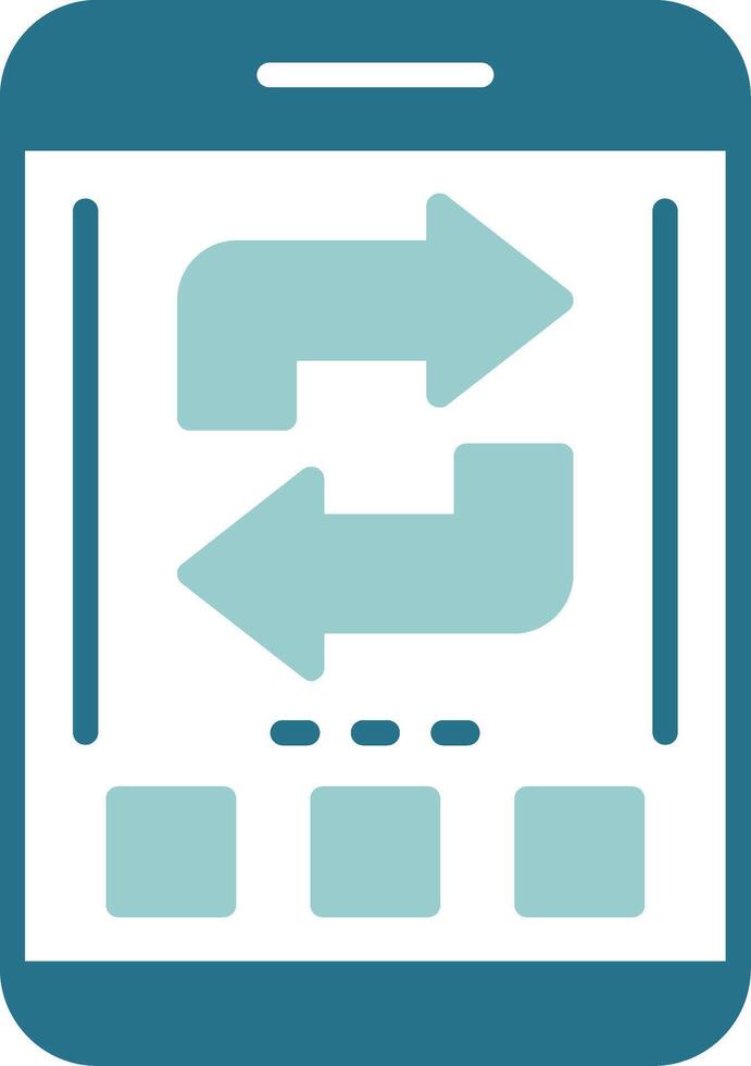 Refresh Glyph Sample Icon vector