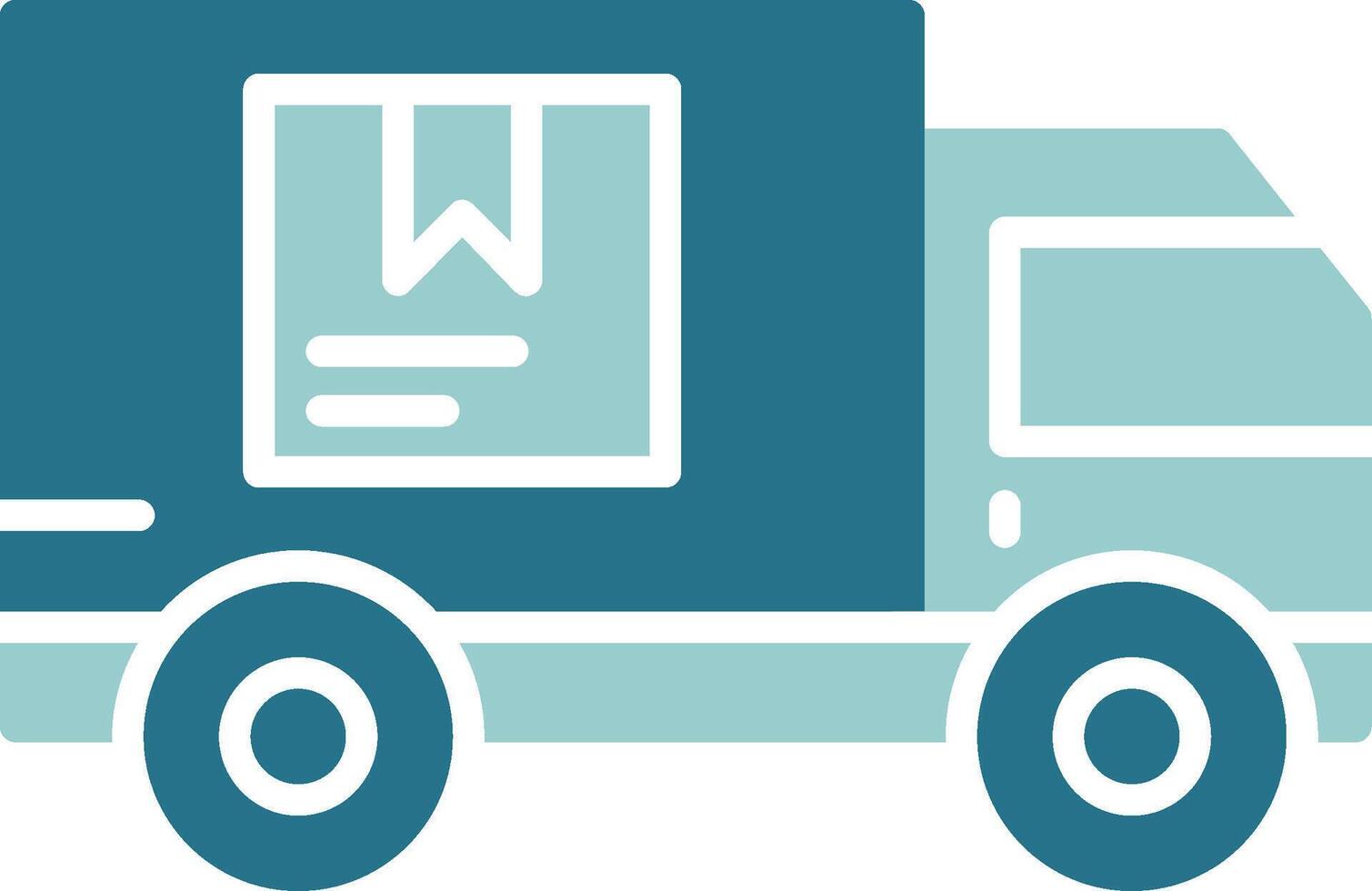 Delivery Truck Solid Sample Icon vector
