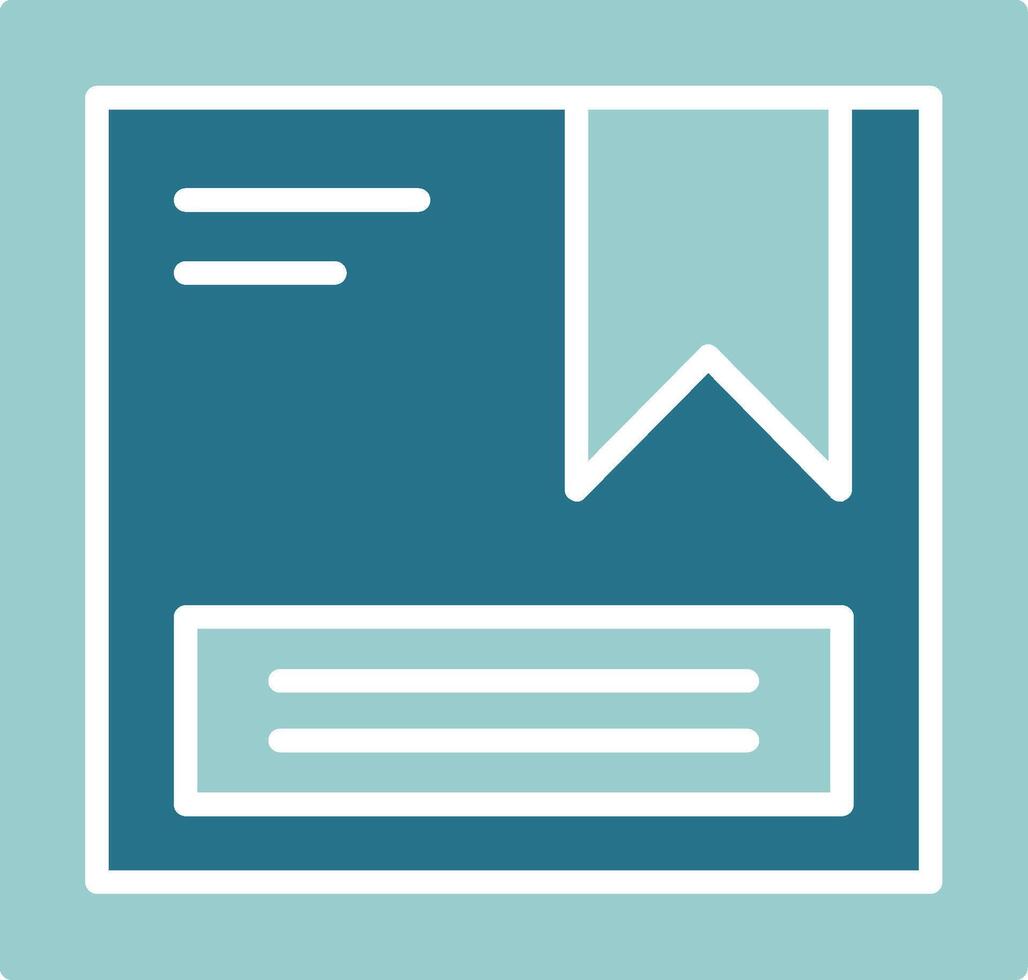 Package Solid Sample Icon vector