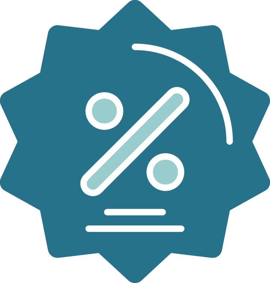 Discount Solid Sample Icon vector