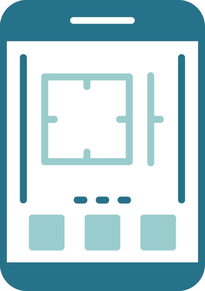 Camera Two Color Sample Icon vector