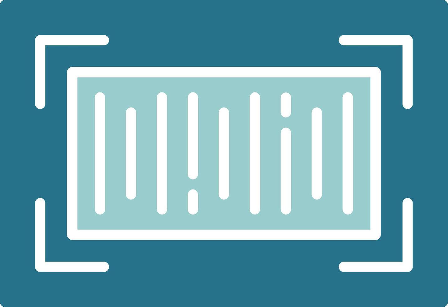 Barcode Solid Sample Icon vector