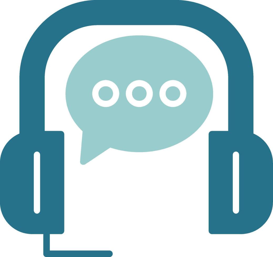 Chat Support Solid Sample Icon vector