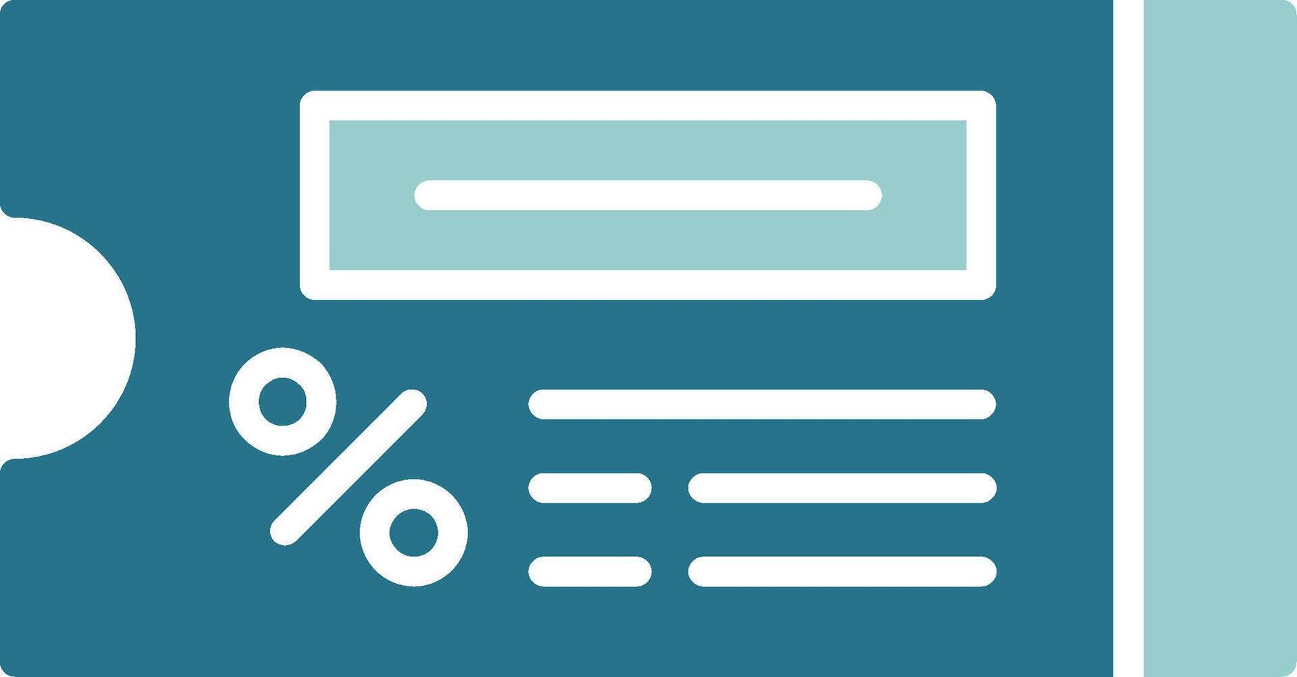 Coupon Code Solid Sample Icon vector