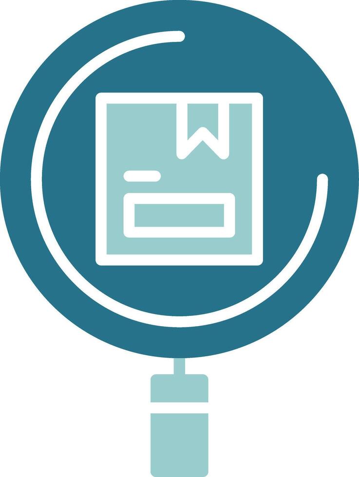 Search Solid Sample Icon vector