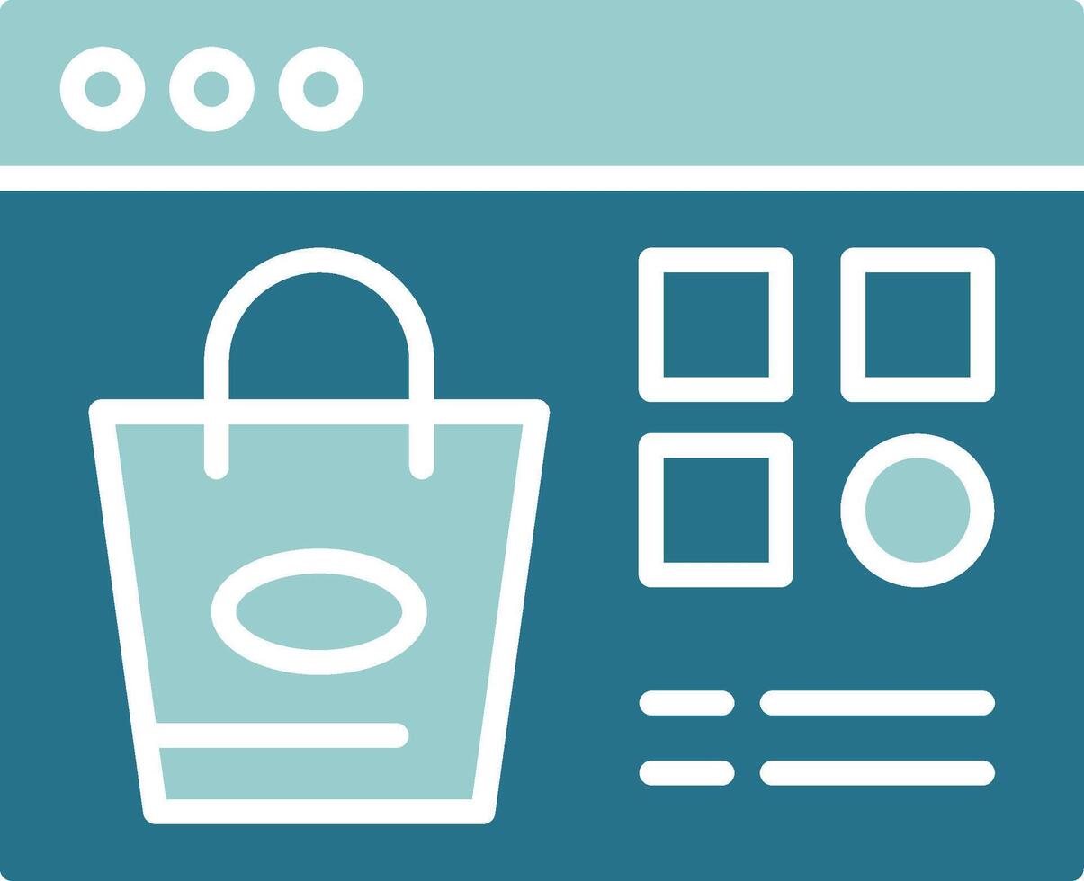 Shopping Category Solid Sample Icon vector