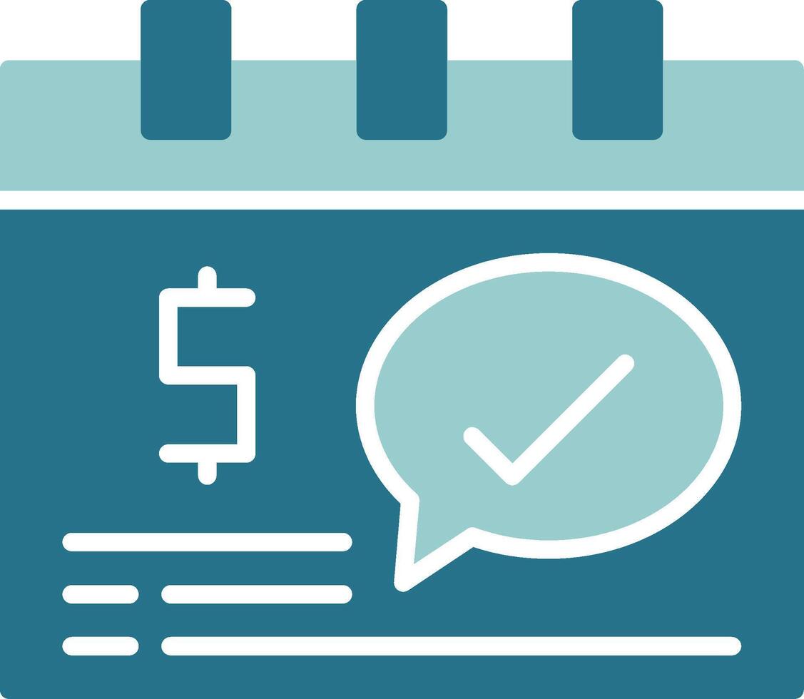 Subscription Solid Sample Icon vector