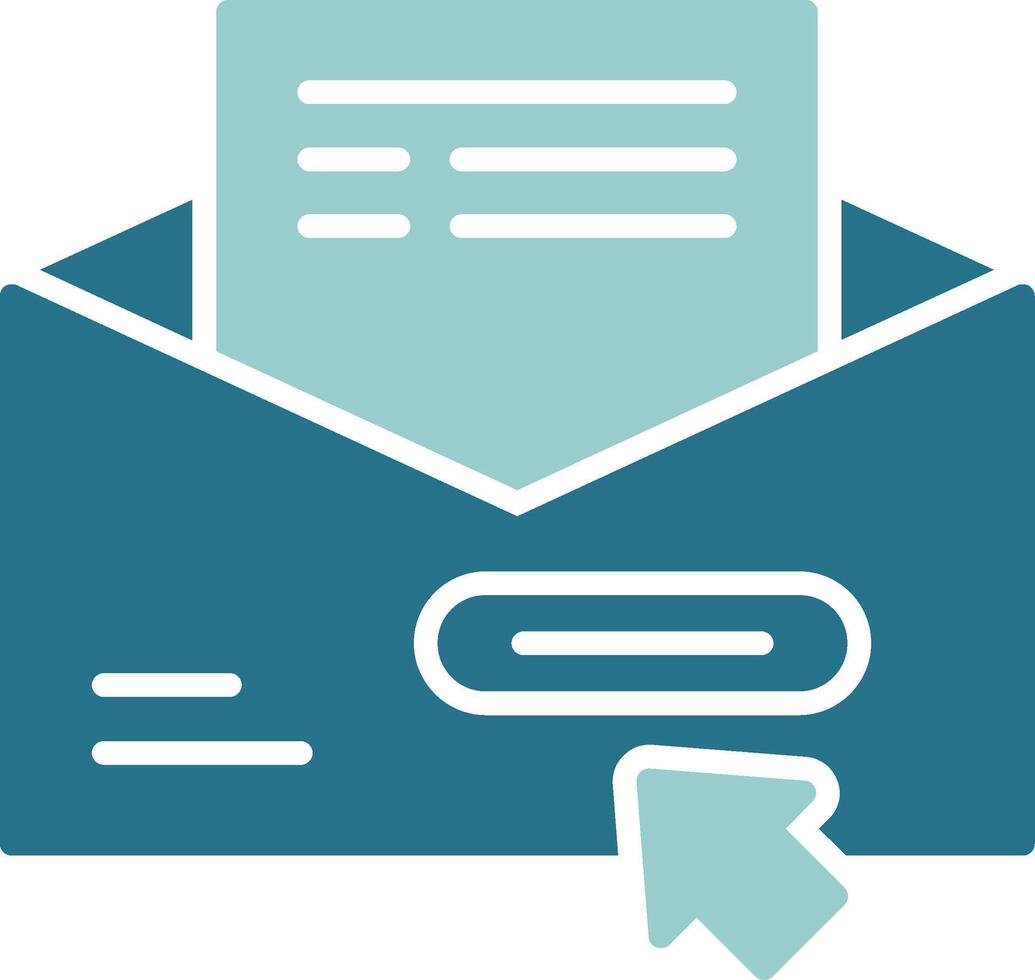 Newsletter Subscription Solid Sample Icon vector