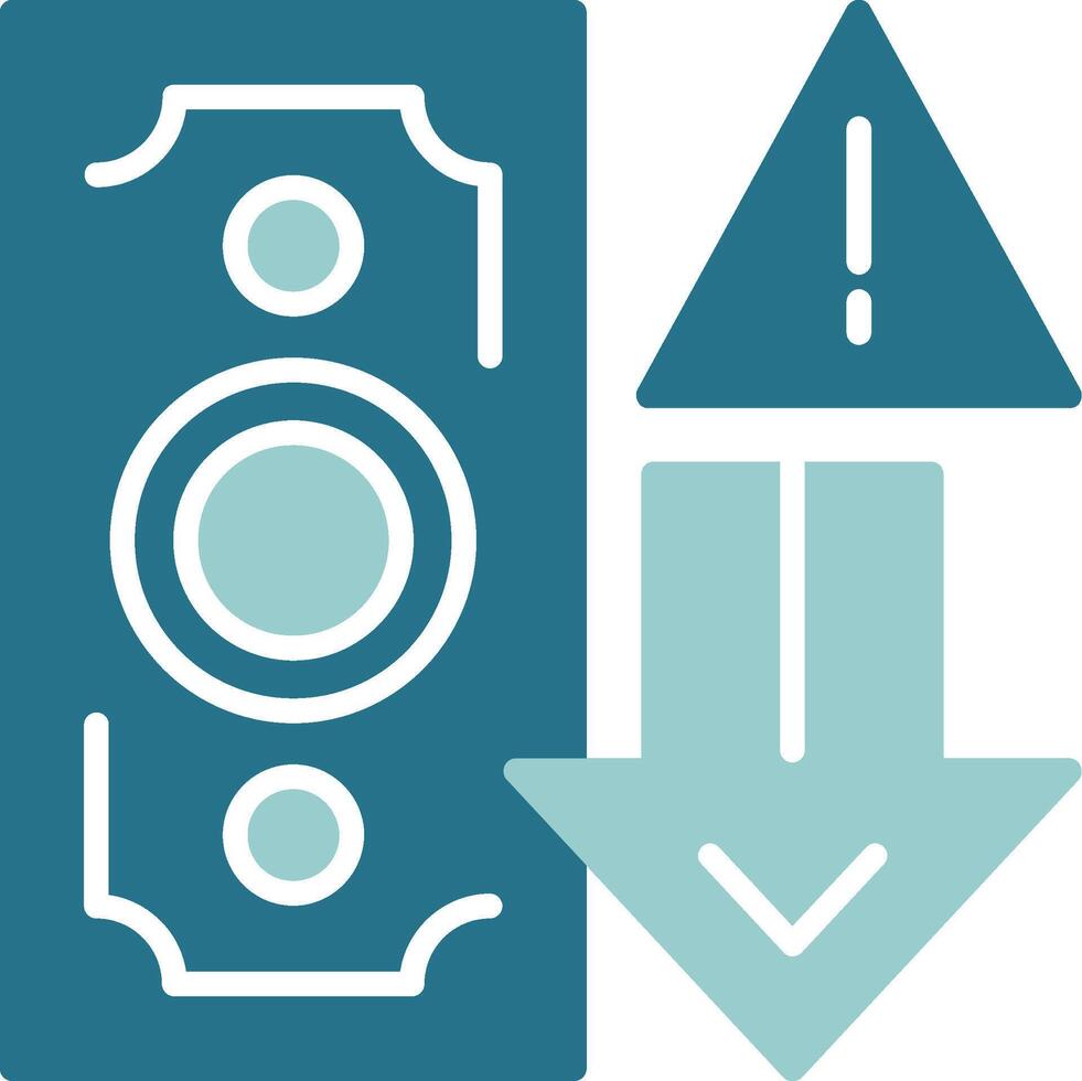 Price Drop Alert Solid Sample Icon vector