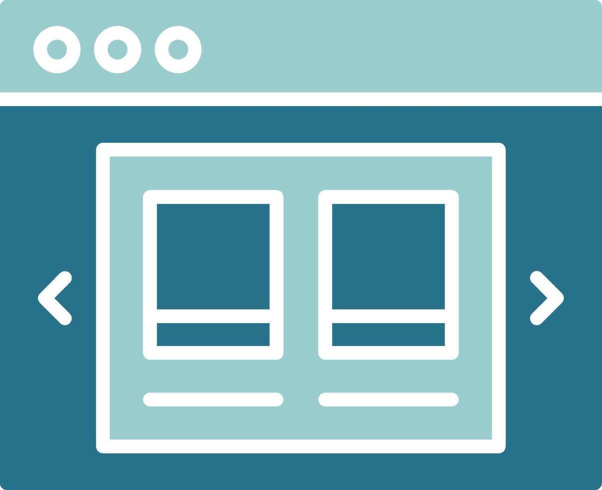 Product Carousel Solid Sample Icon vector