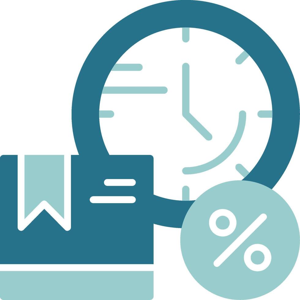 Limited Stock Alert Solid Sample Icon vector