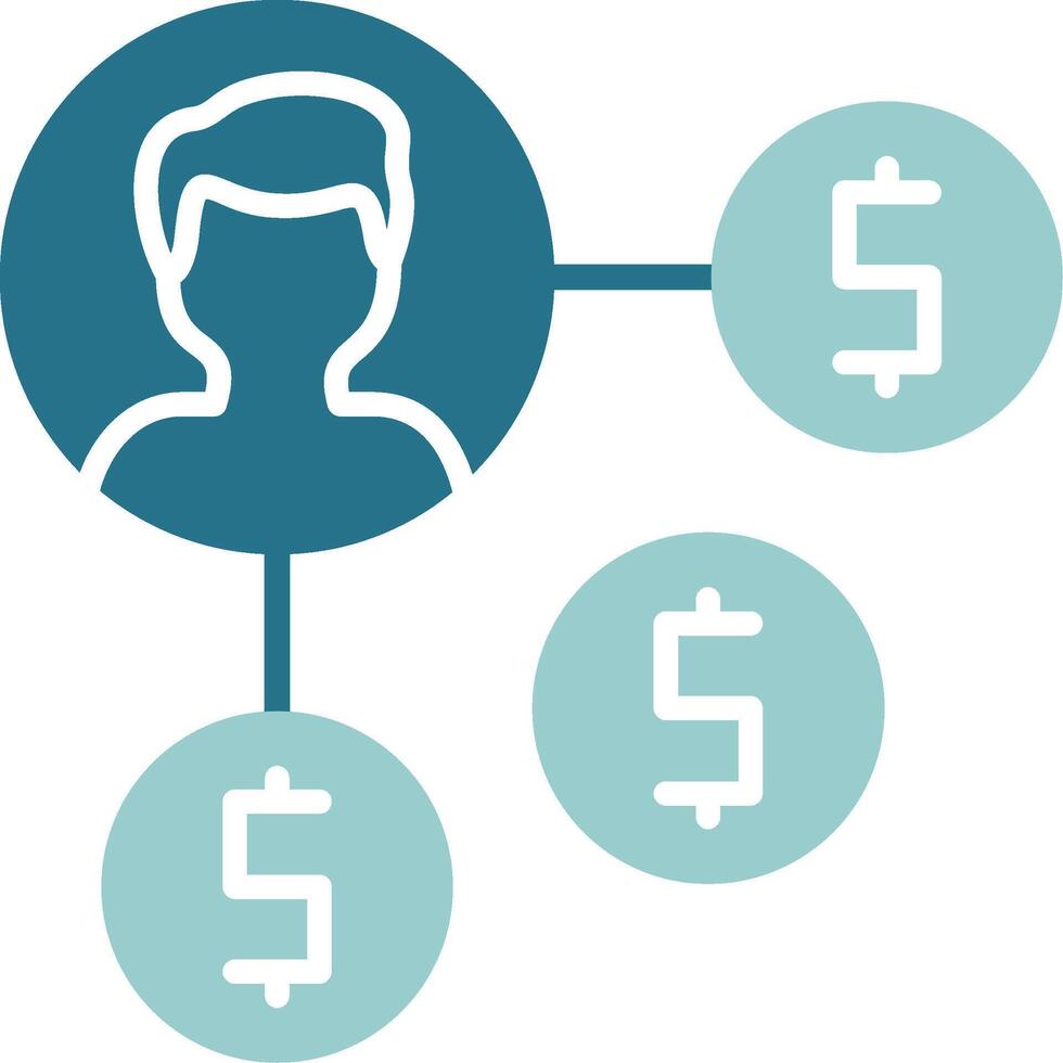Affiliate Program Solid Sample Icon vector