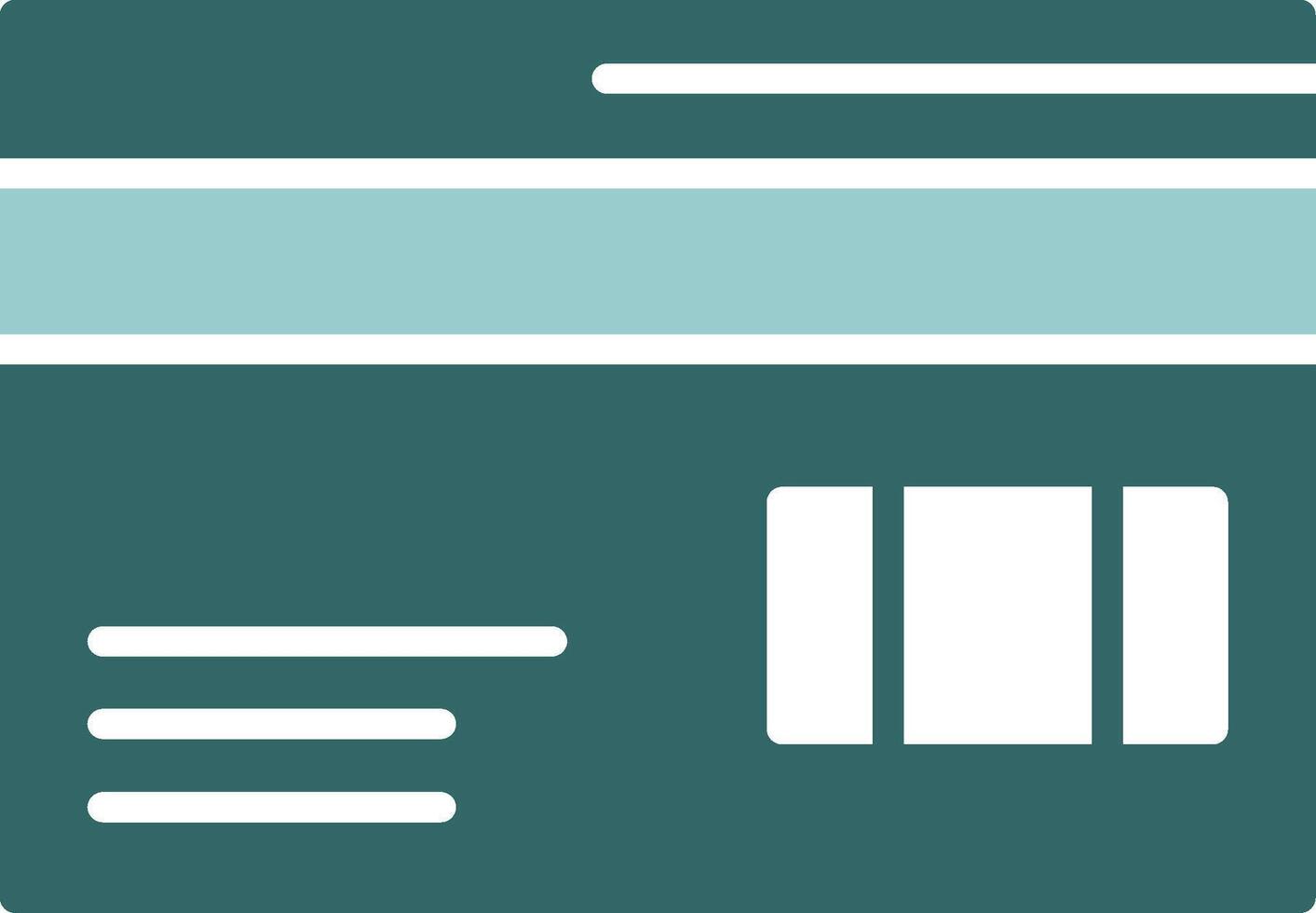 Credit card Solid Sample Icon vector