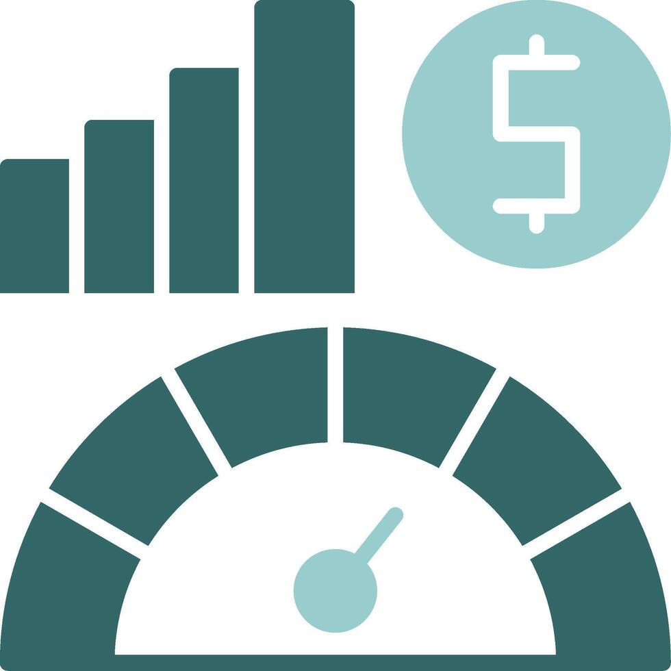 Economic indicators Solid Sample Icon vector