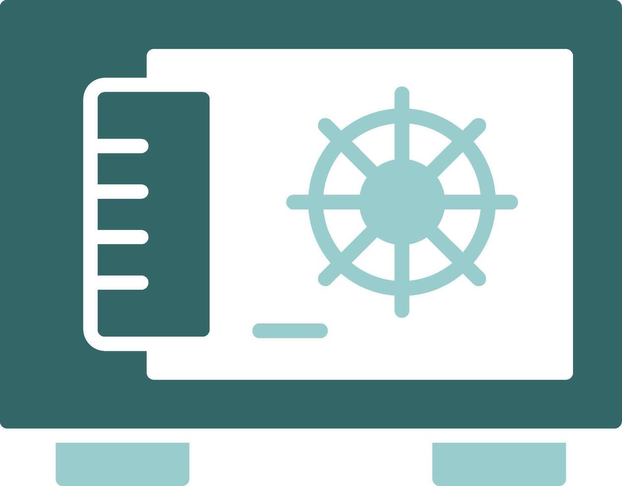 Safe Solid Sample Icon vector