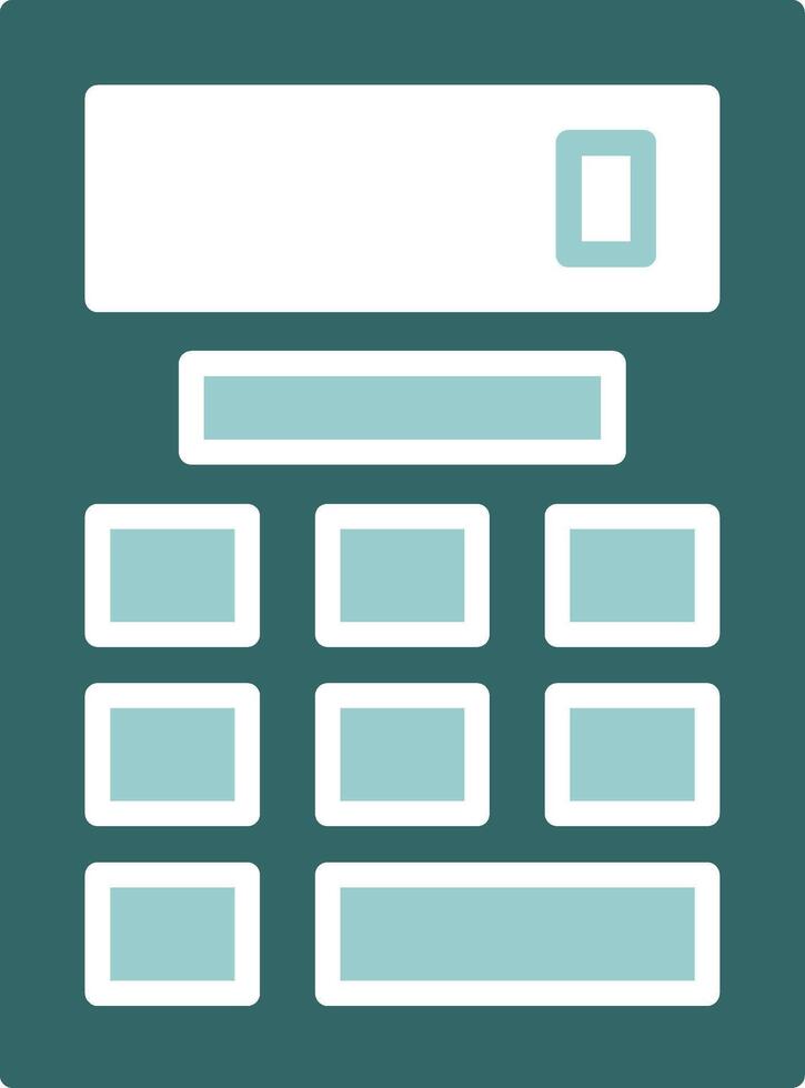 Calculator Solid Sample Icon vector