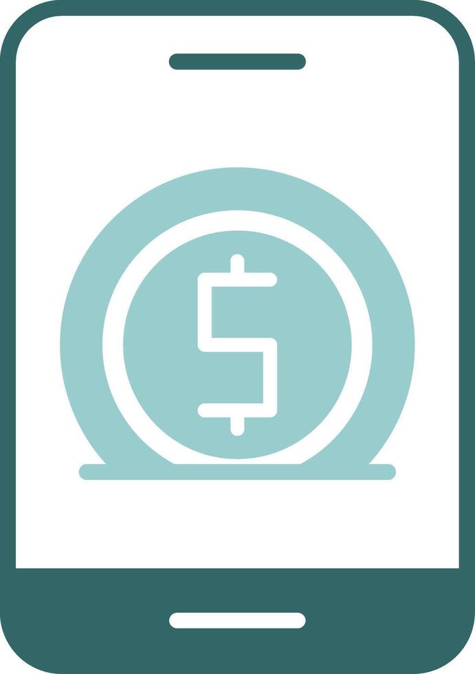 Online Saving Solid Sample Icon vector