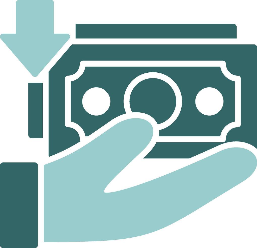 Loan Solid Sample Icon vector