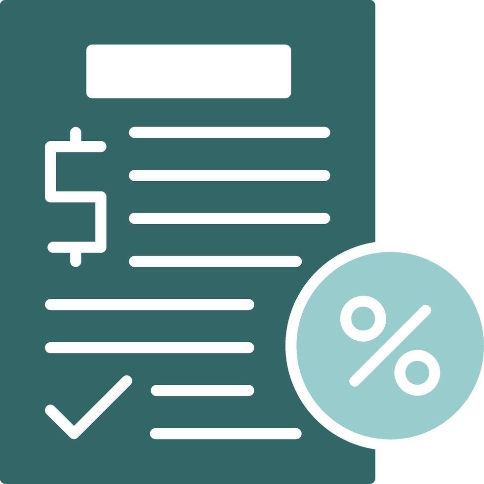 Taxation Solid Sample Icon vector