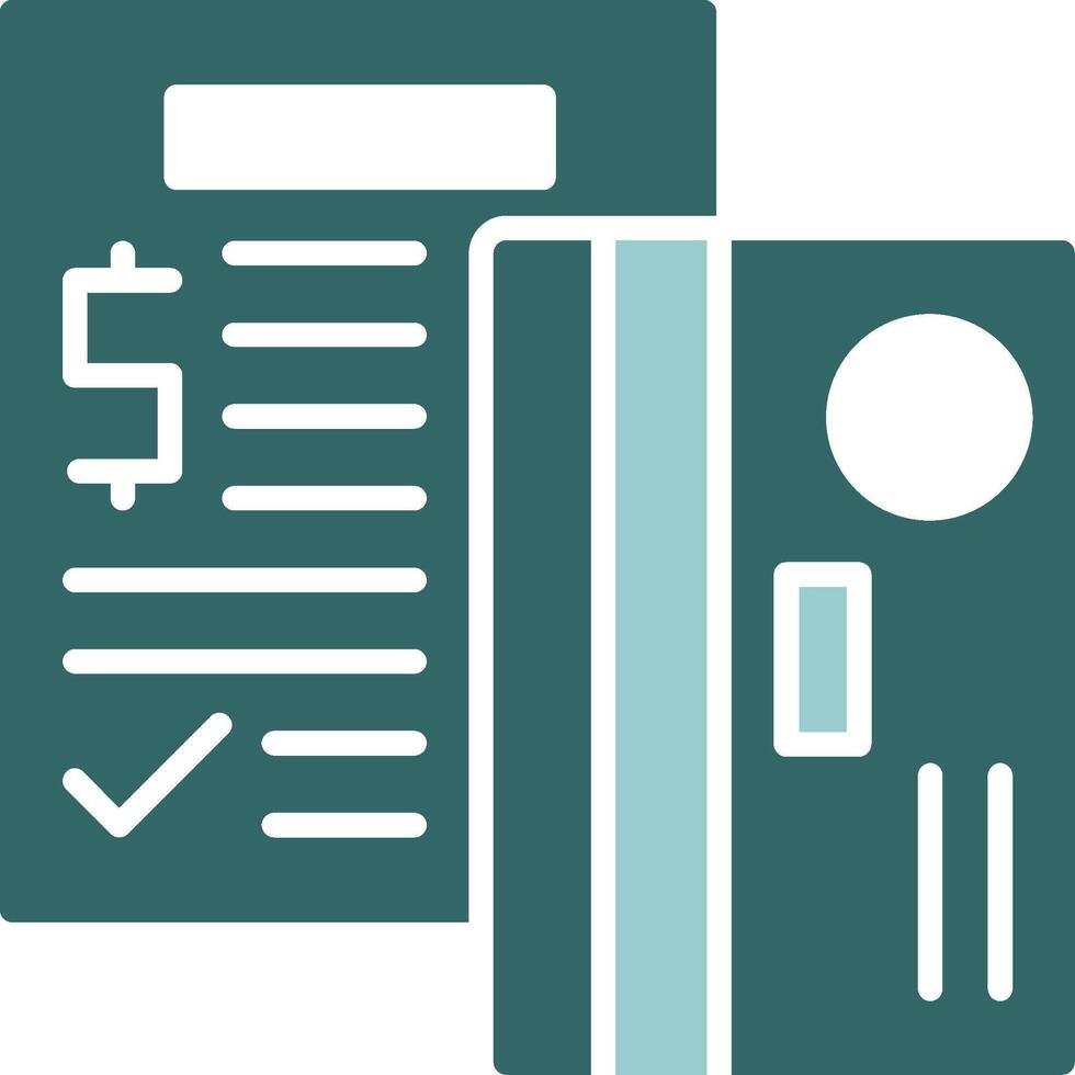 Credit counseling Solid Sample Icon vector