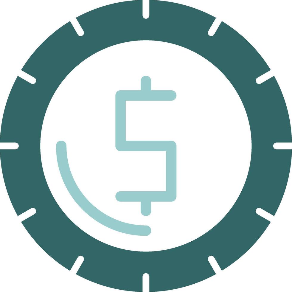 Dollar sign Solid Sample Icon vector